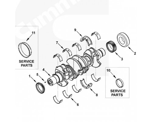 Коленвал 3968176