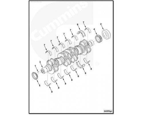 Вкладыш коренной упорный 3945664