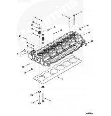 Прокладка ГБЦ (V=5.9; 1.15 mm) дв. Cummins ISBe (2830705)