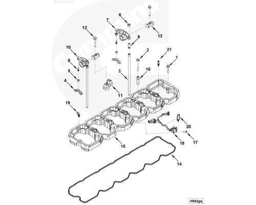 Траверса клапанов 3943626