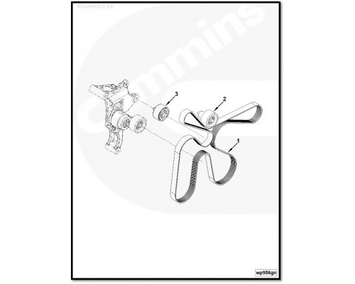 Ремень 5312821, 8PK2166