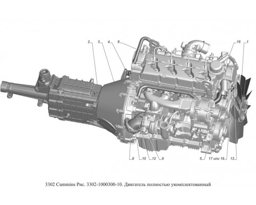Двигатель cummins ISF2.8S3129Т-003, 3129Т-003, 3129Т