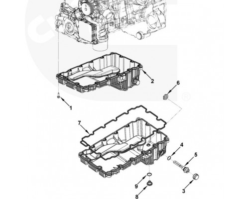 Поддон масляный 5302028