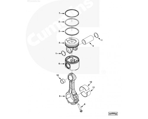Шатун двигателя 4944670, 3979744