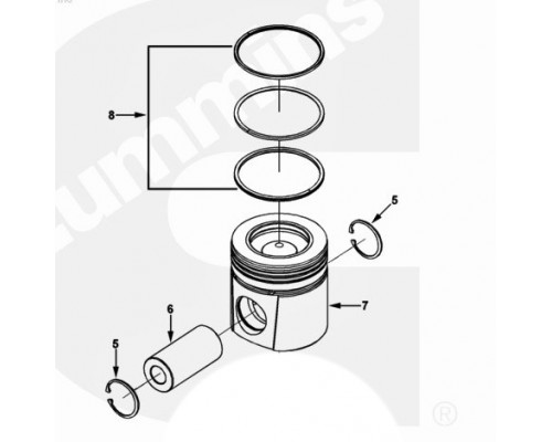 Поршень двигателя 4089346