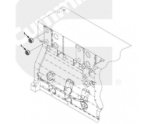 Заглушка блока цилиндров 3008469